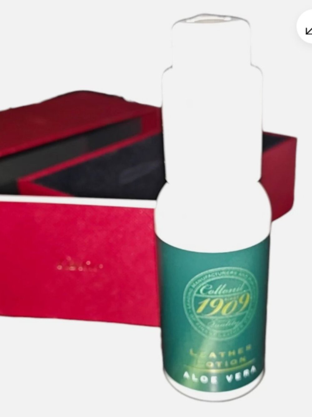 Red Cartier box And Collonil 1909 Leather Lotion